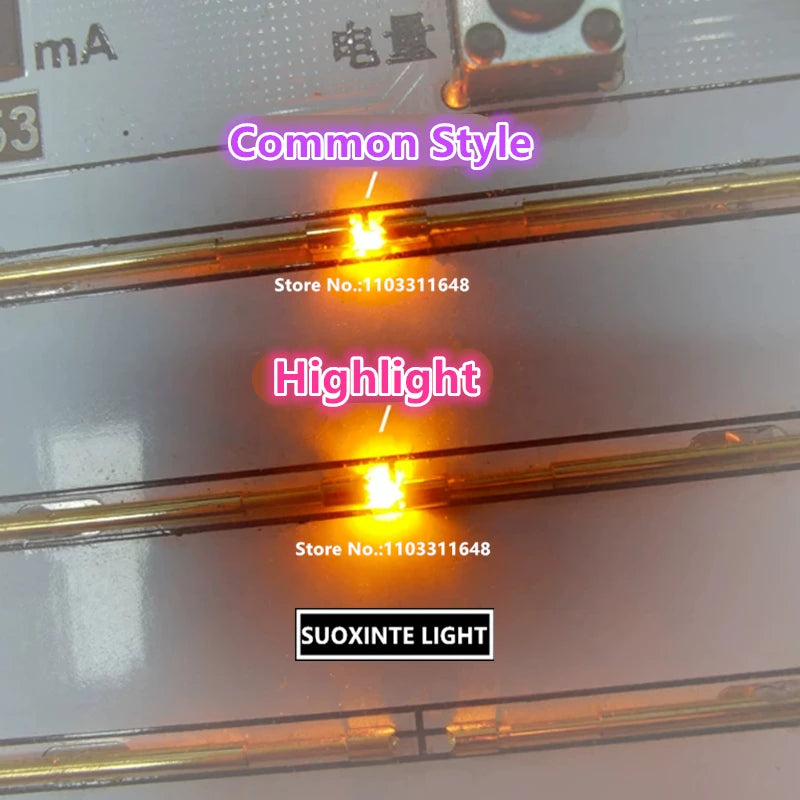 Highlight 0402 Yellow SMD LED, Reversed Polarity Mini 1005 Small Size Light-emitting Diode