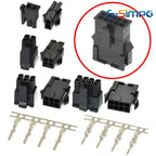10Sets Molex 3.0mm Dual Row 2*1/2/3/4/5/6/7/8P Male Female Aerial Mating Connector (43025 Plug+43020 Female Housing+Terminal)