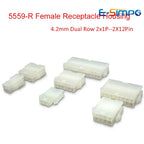 10pc 5559-R 4.2mm Automotive Wiring Dual Row Female Receptacle Housing Connector 2x1-2x12P for PC Graphic Card PCI-E ATX Power