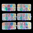 Car Fuses 5A to 40A Mini Small Medium Blade Fuse Assortment Kit 32V Automotive Electrical Replacement with Remover Clip