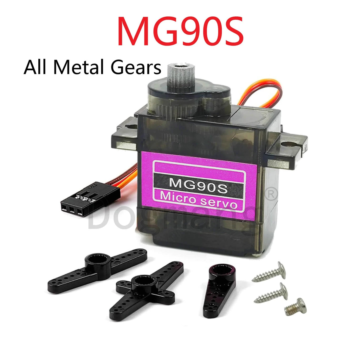 MG90S Servo 1/2/4/10/20/50 Pcs All Metal Gear 9g SG90 Upgraded Version For Helicopter Boat Car Mini Servos for Arduino Project