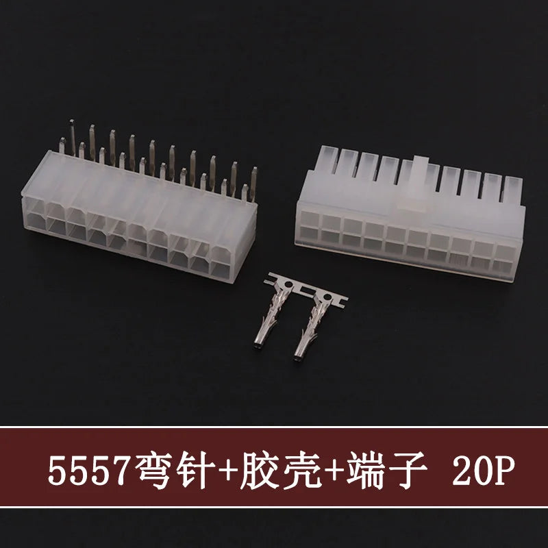 5Sets Molex 4.2mm Automotive Wire Connectors Plug 5557 Series RA Wafer Female Terminal 2-24P Housing for Electrical Wiring