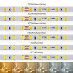 5mm 8mm Led Strip Light RA98 10mm PCB 2700K 3000K 3500K 4000K 5000K 6000K 5m 10m 24V 2835 120 240 LEDs Flexible Tape Lighting