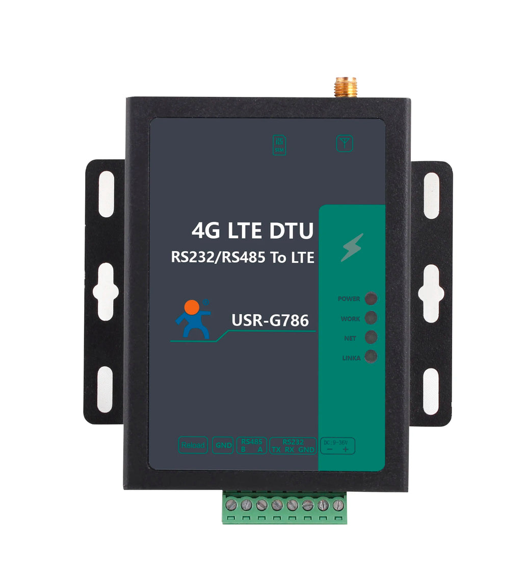 PUSR Industrial RS485 RS232 CAT4 Serial to 4G LTE Cellular Modem WiFi Global Frequency Modbus RTU to TCP USR-G786-G