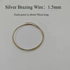 Silver Solder Wire Sheet High Medium Low Temperature for Jewelry Making Ring Bracelet Repair DIY Welding Kit