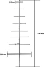 9‑Element UHF Yagi Gamma Antenna, Tunable 430‑450MHz 13dBi High Gain, SO239 for Base Station Radio Repeater Signal Boost