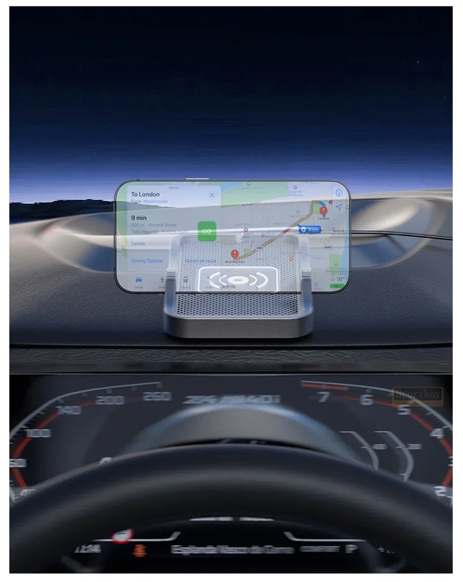 15W Fast Car Wireless Charger Anti-skid Silicone Charging Pad For Samsung HUAWEI iPhone Charging Mat for Smartphone Car Styling