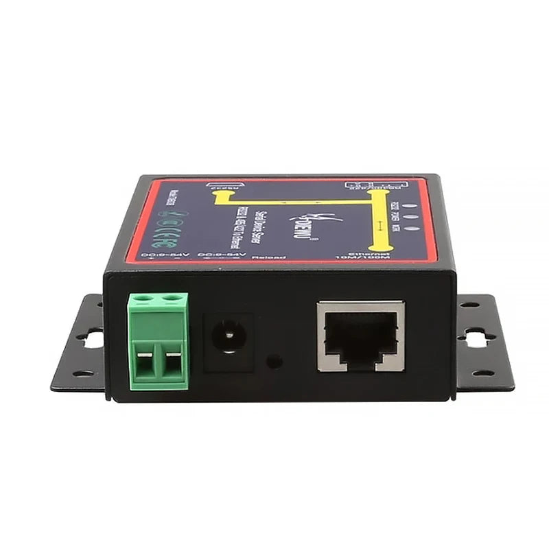 RJ45 To RS232 RS485 Industrial Male Converter TCP/UDP Serial RS232 RS485 RS424 To Ethernet Device Server Support Window System