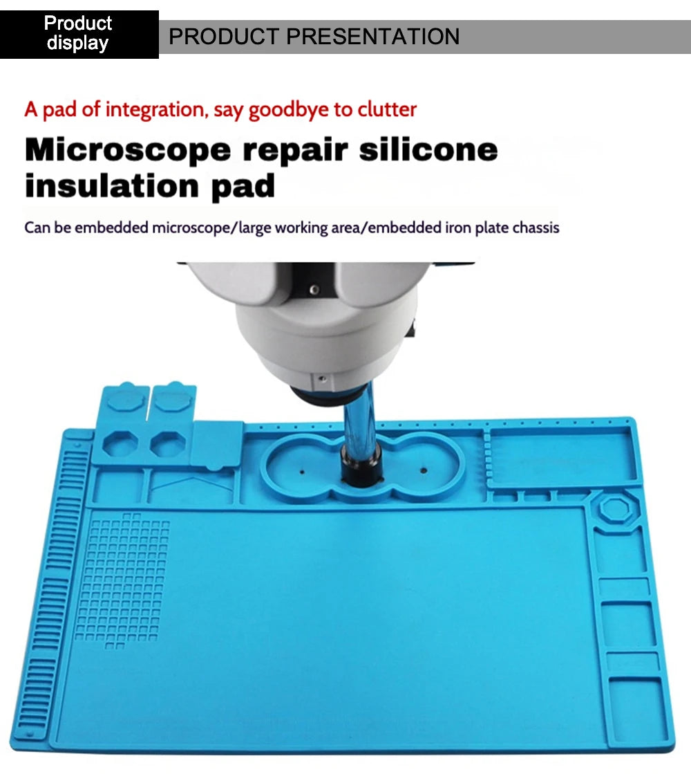 Soldering Mat ESD Antistatic 500 ° Heat Resistant Insulation Work Mat Multifunctional Silicone Repair Pad Maintenance Platform