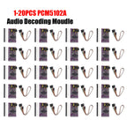 1-20PCS Interface I2S PCM5102A DAC Decoder GY-PCM5102 I2S Player Module For Raspberry Pi pHAT Format Board Digital Audio Board