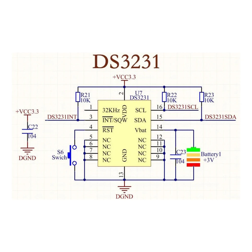1/3/5PCS DS3231 Real Time Clock Module RTC Sensor  High Precision AT24C32 IIC/DS3231M Memory Real Time 3.3V/5V For Raspberry Pi