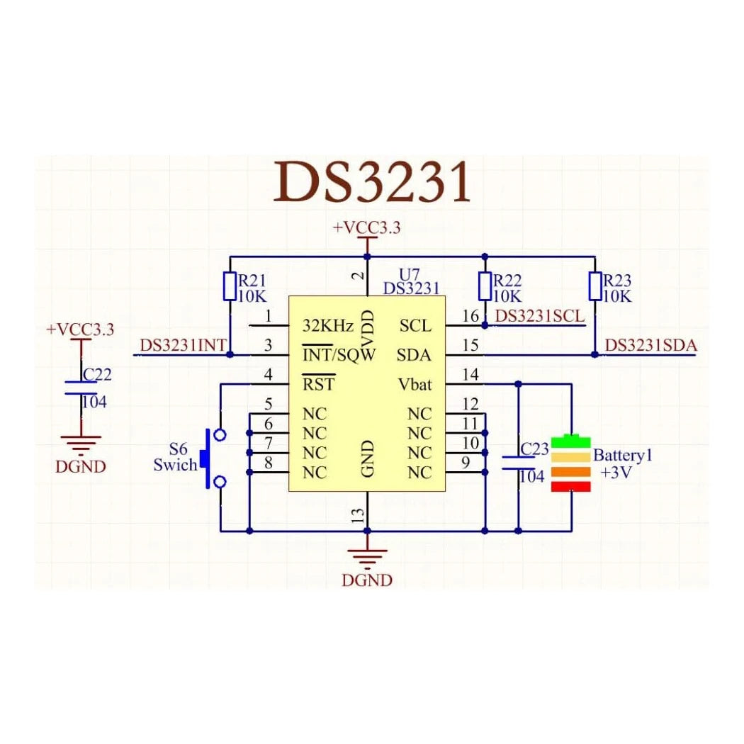 1/3/5PCS DS3231 Real Time Clock Module RTC Sensor  High Precision AT24C32 IIC/DS3231M Memory Real Time 3.3V/5V For Raspberry Pi