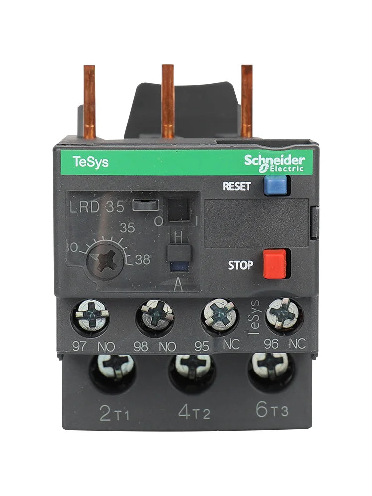 Schneider Electric LRD Series Thermal Overload Relay LAD7B106C Models LRD01/3/5/6/7/8/10/12/14/16/21/22/32C for Electrical Contr
