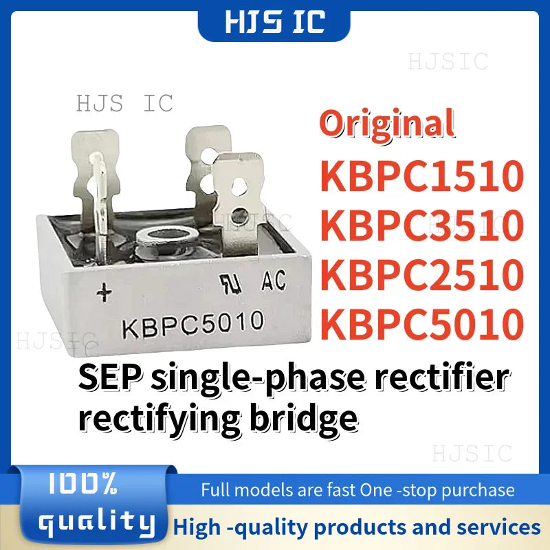 5PCS Original Diode Bridge Rectifier KBPC5010 KBPC1510 KBPC2510 KBPC3510 Rectifiers 15A 25A 35A 50A1000V Rectifier bridge module