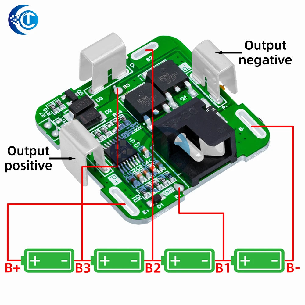 3s/4s/5S  Battery Charging Protection Board Li-Ion Lithium Battery Pack Protection Circuit Board BMS Module For Power Tools