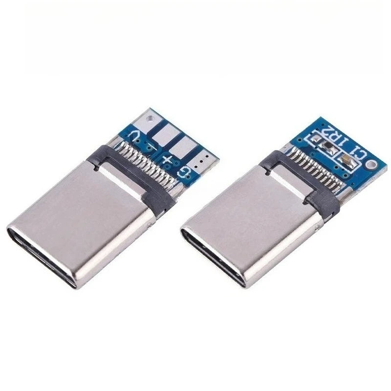 5pcs USB 3.1 Type-C Connector 24 Pins Male / Female Socket Receptacle Adapter to Solder Wire & Cable 24 Pins Support PCB Board