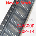 10PCS/LOT 74HC00 74HC00D SN74HC00DR SMD SOP-14 42 input NAND gate In Stock NEW original IC