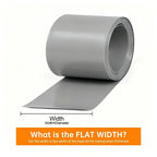 1/5m PVC Heat Shrink Tube Width 50mm ~ 450mm Grey 18650 Lipo Battery Pack Insulated Cable Sleeve Protection Battery Film Wrap