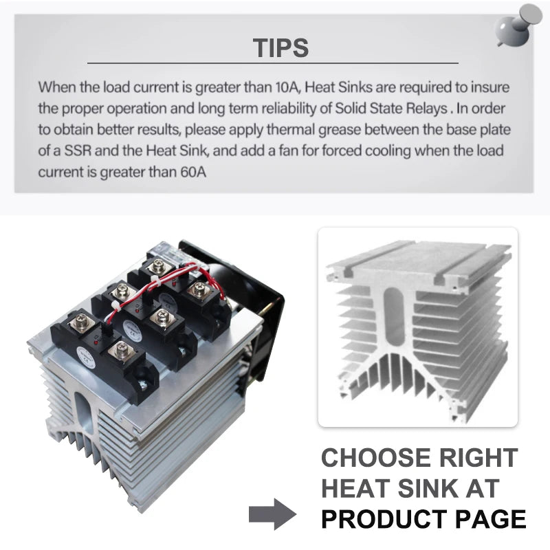 Industrial Solid State Relay Photo Isolation DC-AC AC-AC 200A 300A 400A Built-in RC Low Power Consumption SSR Relays