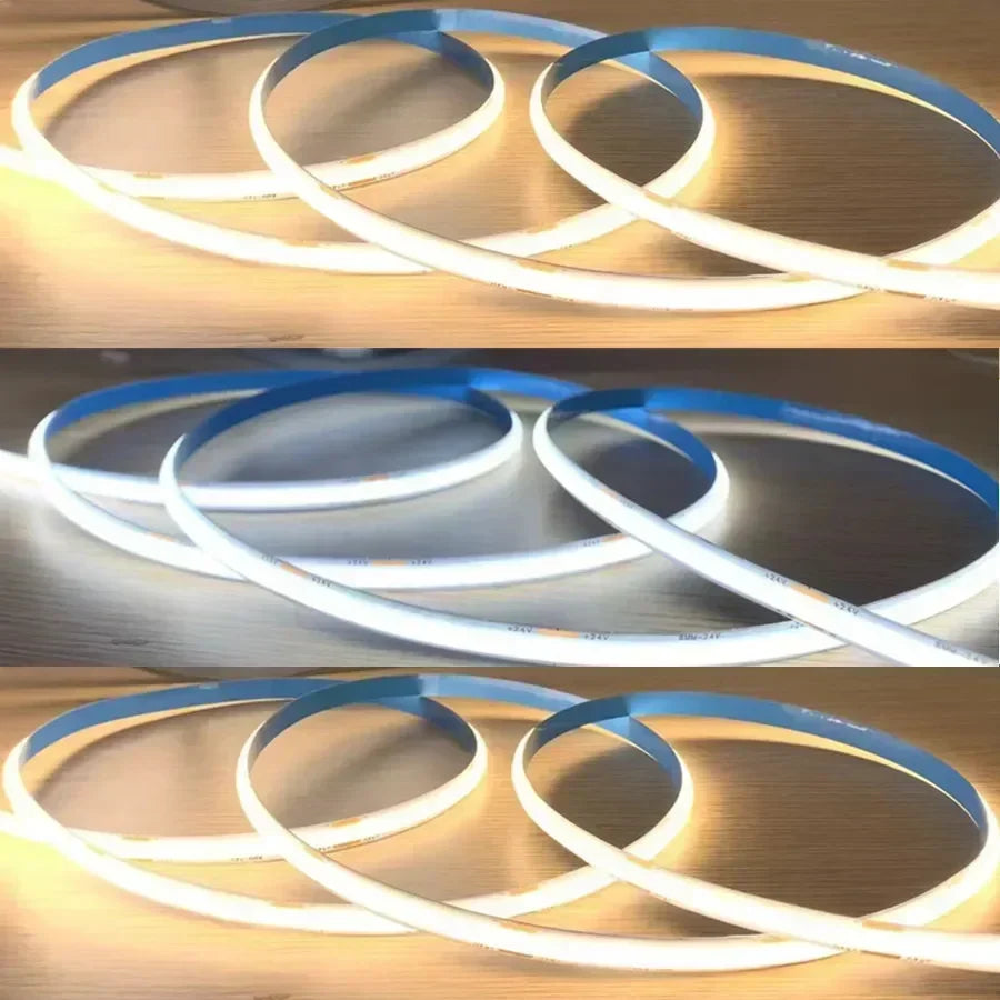 1-5M 5V USB LED Cabinet Light 320LEDs/M LED COB Strip Light Touch Sensor Dimmable Flexible Tape for DIY Backlight Decor Lighting