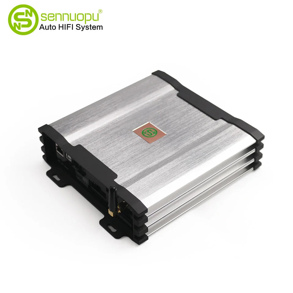 Sennuopu 12 Channels Digital Sound Processors DSP 8 Channels 50 Watts RMS Power Audio Amplifier with Bluetooth Player X812