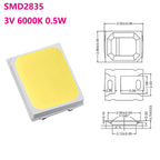 100pcs 3V LED SMD 5730 or 2835 Copper LED COB Chip Lamp Beads 0.5W Lighting Interior Replacement Parts for LED Round Board Bulb