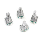 2/10PCSEC11 Rotary Encoder Digital Potentiometer, Plum Blossom, Half Axis, Five-Leg Handle Length 15MM 20MM