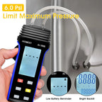 Digital Pressure Gauge ±30.00 Psi Professional Barometer Differential Pressure Gauge 11 Selectable Units Ventilation and Burner