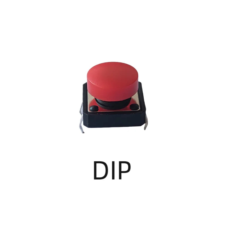 10Sets 12x12mm Momentary Tact Switch Add Plastic Caps Height 9.2mm Push Button Switch 4PIN SMT DIP PCB Mounting Button