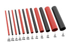 90mm/3.54inch Heat Shrink Tubing Kit 130 Pcs, Ratio 3:1 Adhesive Lined, Dual Wall Tube - Marine Grade, 6 Diameters, Wire Sleeves