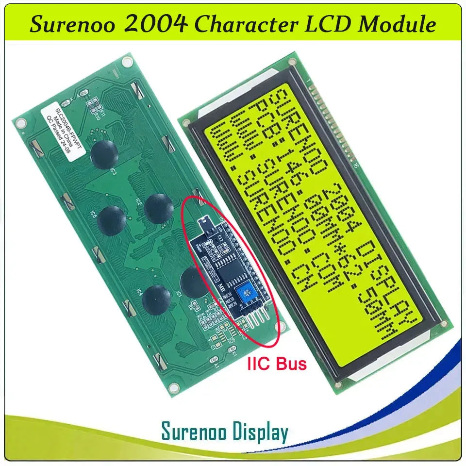 Surenoo 204 20X4 2004 Parallel Serial IIC I2C LCD2USB USB2LCD RS232 UART TTL Large Character LCD Module Display Screen Panel LCM