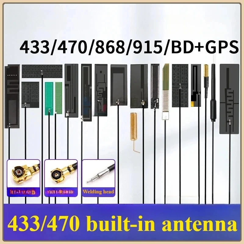 2Pcs/lot 433/470/868/915 MHz Built-In PCB Board Antenna Lora Bd+GPS Module High Gain Fpc Antenna