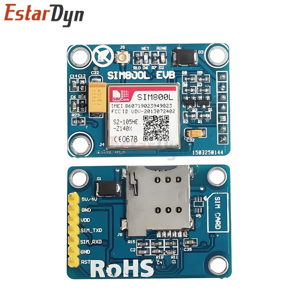 SIM800L V2.0 5V Wireless GSM GPRS MODULE Quad-Band W/ Antenna Cable Cap