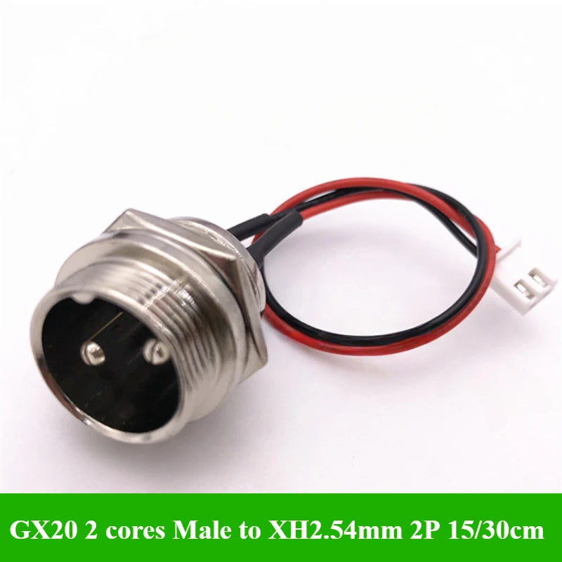 GX12 GX16 GX20 Aviation Plug To XH2.54 Terminal Wire 2 3 4 5 6 Pin M12 Male Head Adapter Cable Connector Extension Line 15/30cm