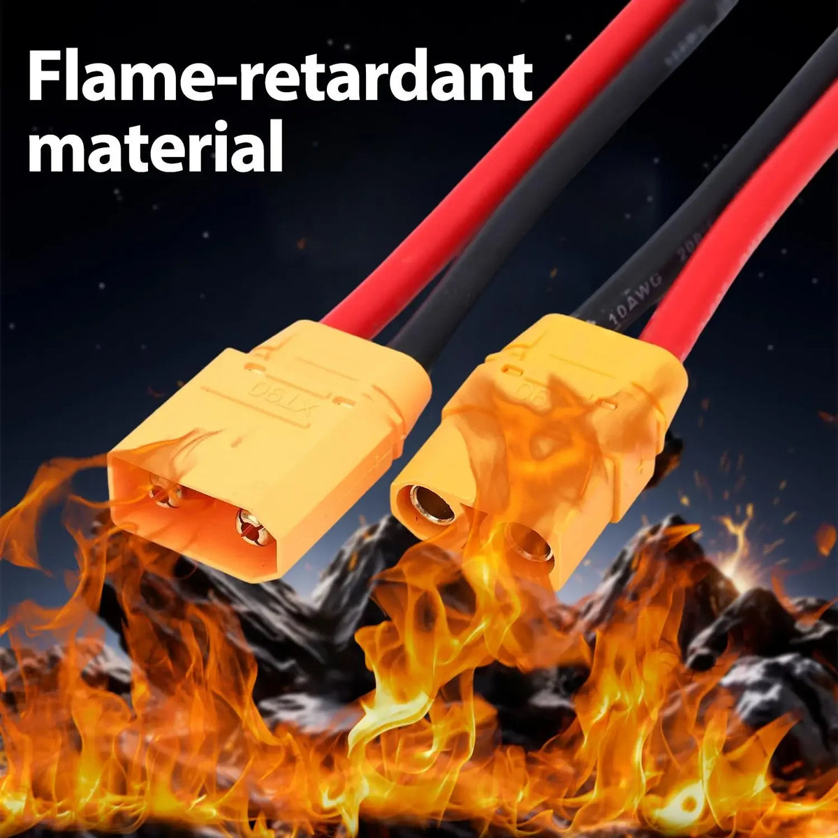 XT90 Male Female Conversion Plug Connection Cable With 10AWG Silicone Extension Lead Wire Battery RC Planes Car Accessories