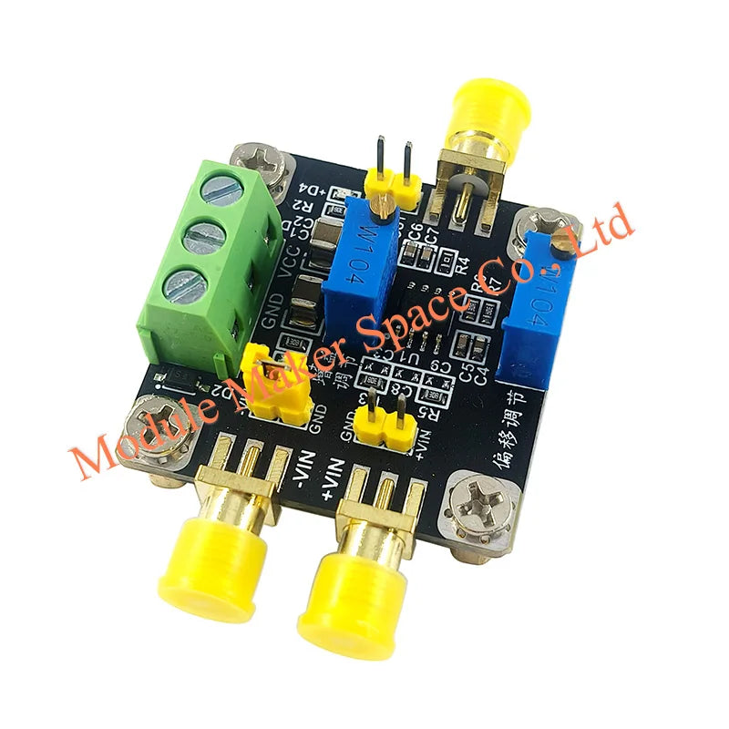 AD623 Instrumentation Amplifier Module for Weak Signal Amplification (µV/mV), 80KHz Bandwidth, Single/Differential Input