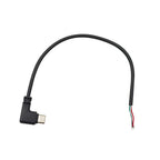 1Pcs 2 Pin 4 Pin Type-C Micro USB USB 2.0 A Male Plug Elbow Head Power Cable Welding Connector DIY Repair Line 0.25M 0.3M 1M