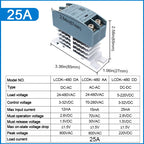 SSR Solid State Relay DIN Rail Relay With Heatsink 10A 25A 40A 60A 80A 100A 120A DC - AC DC - DC AC - AC Single Phase Control