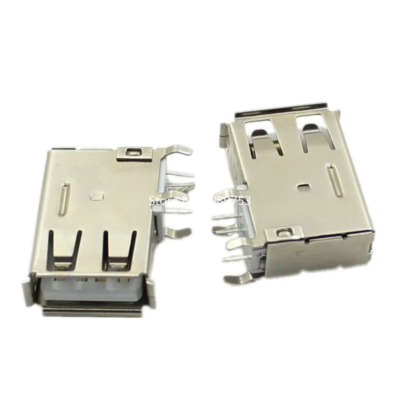 5PCS USB Interface Socket Type A Standard Port Female Male Solder Jacks Connector DIP Straight Vertical Bend Needle PCB Socket
