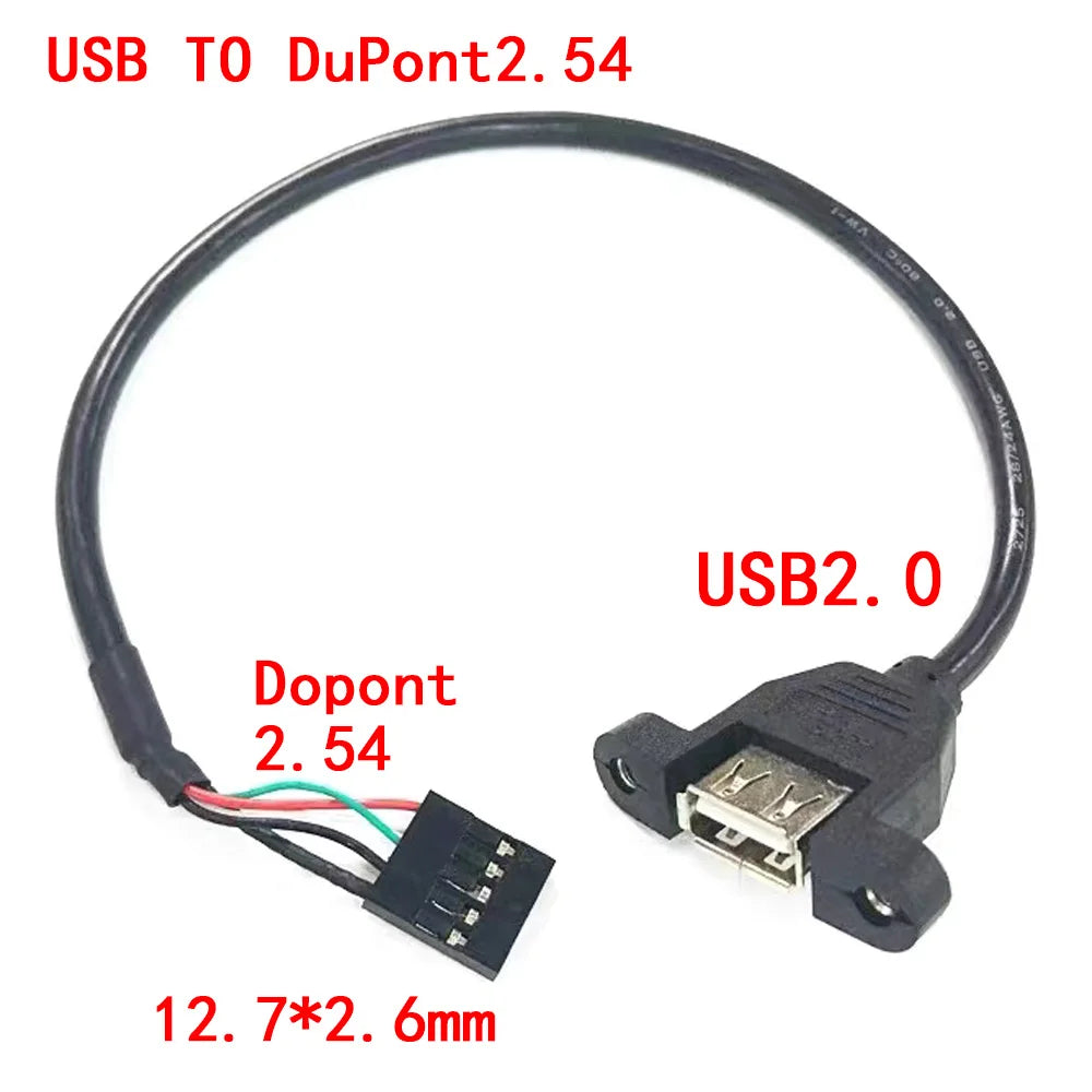 With Mount Adapter USB To DuPont/XH2.54/PH2.0/MX1.25/SH1.0 Main Board Iead Wire Chassis Touch Screen Total Cable Conversion Wire