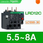 Schneider Thermal Overload Relay LRD12C LRD16C LRD21C LRD32C Relay Three-Pole Thermal Magnetic Trip 10A LC1D Overload Protection