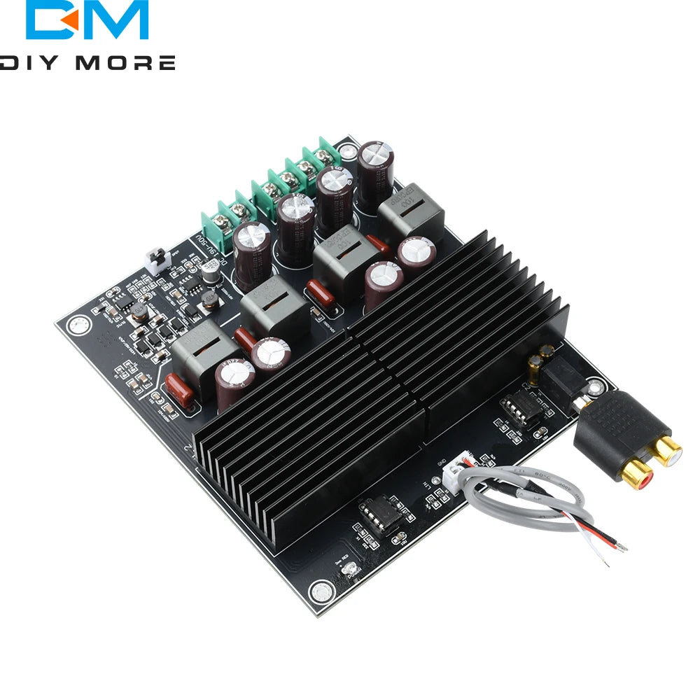 TPA3255 HIFI Dual Core Stereo Amplifier Board 2 Channel 600W+600W Class D Digital Power Amplifier TL072 OP AMP