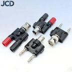 1PCS BNC to Banana Adapter BNC To Two Dual 4mm Banana Male Plug & Female Jack RF Coaxial Connector 3Way Splitter Test Converter