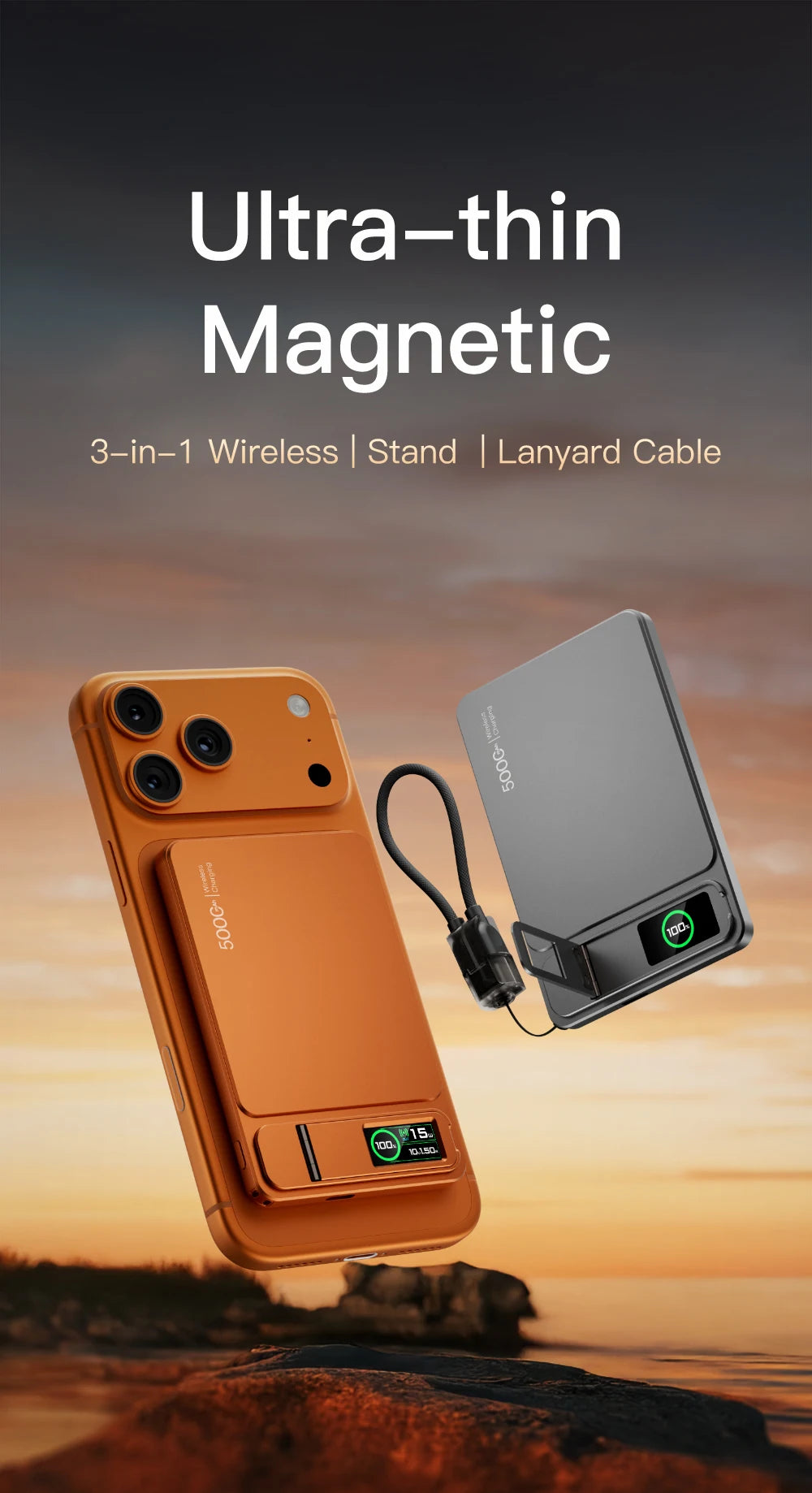 CCC Alloy Original Power Bank For MagSafe Magnetic Wireless 20W Fast Charger Portable External Battery For iPhone 17 16 IWatch10