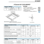 2PCS SI7463DP-T1-GE3 Code 7463 SOP8 SI7463DP P-channel 40V Power Transistor MOSFET Field Effect Transistor