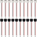 10pcs Type-C Female Chassis Connector USB C Female Chassis 2P Direct Crimp Jack Female Charging Port Waterproof Extension Power