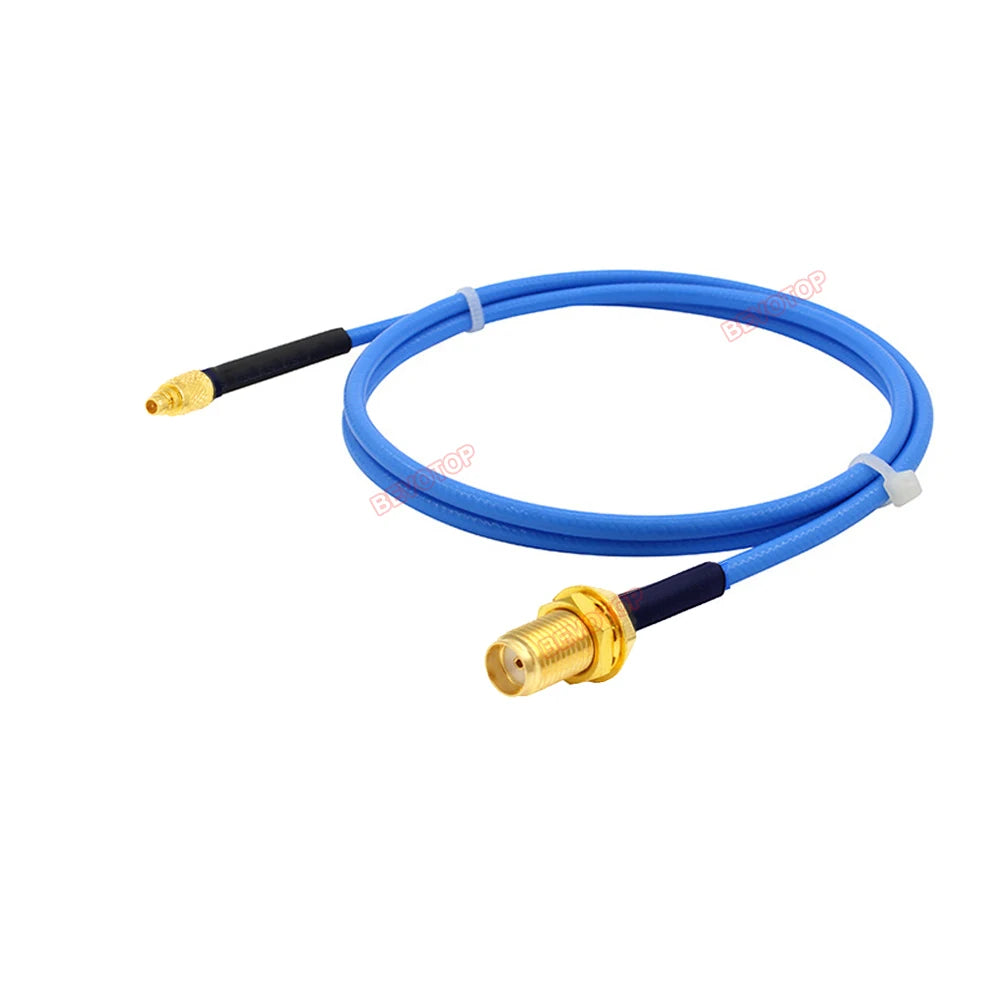 1PCS SMA to MMCX RG405 Cable RP-SMA/ SMA Female to MMCX Male Straight/ Right Angle 90° Plug High Frequency RG-405 086 Jumper