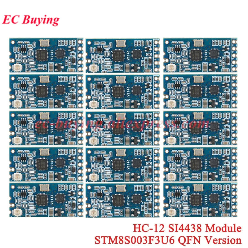 20Pcs/1pc HC-12 433Mhz SI4438 SI4463 Wireless Serial Port Module 1000m UART 3.3V/5V TTL Level With Antenna Bluetooth-compatible