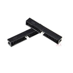 5/10pcs Dip 6/10/20/26/34/40 Pin 2.54mm Pitch Male Socket Straight Idc Box Headers Pcb Connector Double Row 10p/20p/40p/50p Dc3