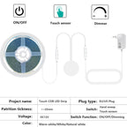 12V 24V Touch Dimmer COB LED Strip Light Hand Sweep Induction Switch US EU Power Kit Flex 320LEDs Tape Bedroom Kitchen Lighting
